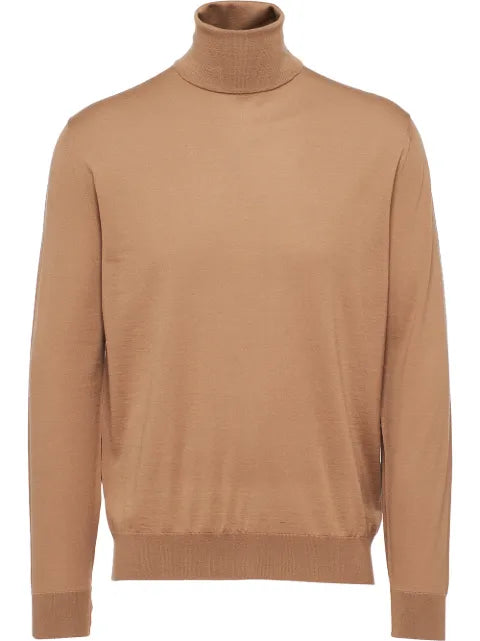 Prada virgin wool high-neck jumper
