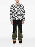 ERL logo-print checked sweatshirt