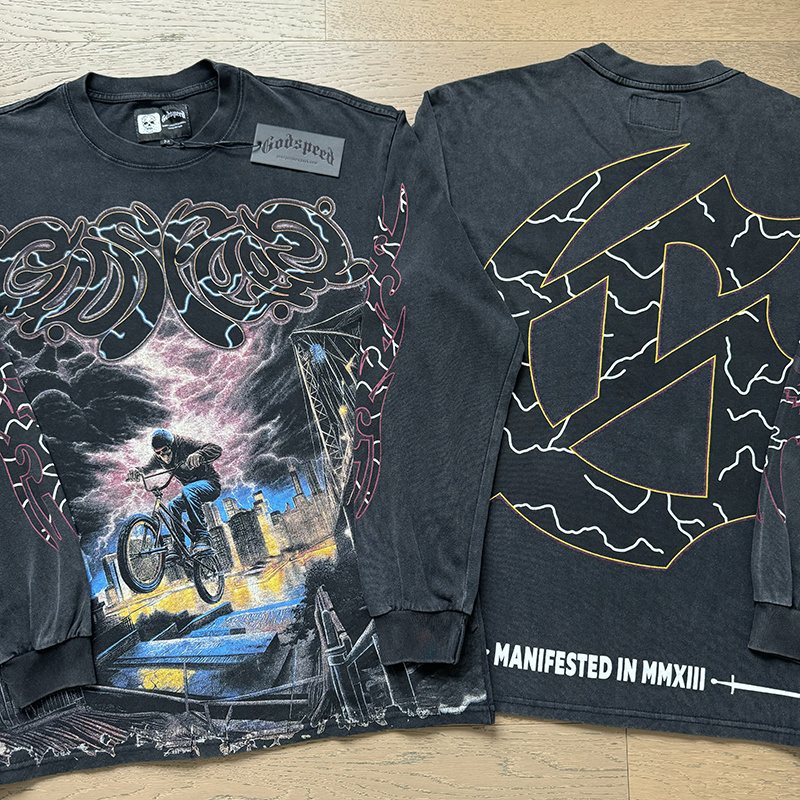 Godspeed Bicycle City Storm Long-Sleeve T-Shirt